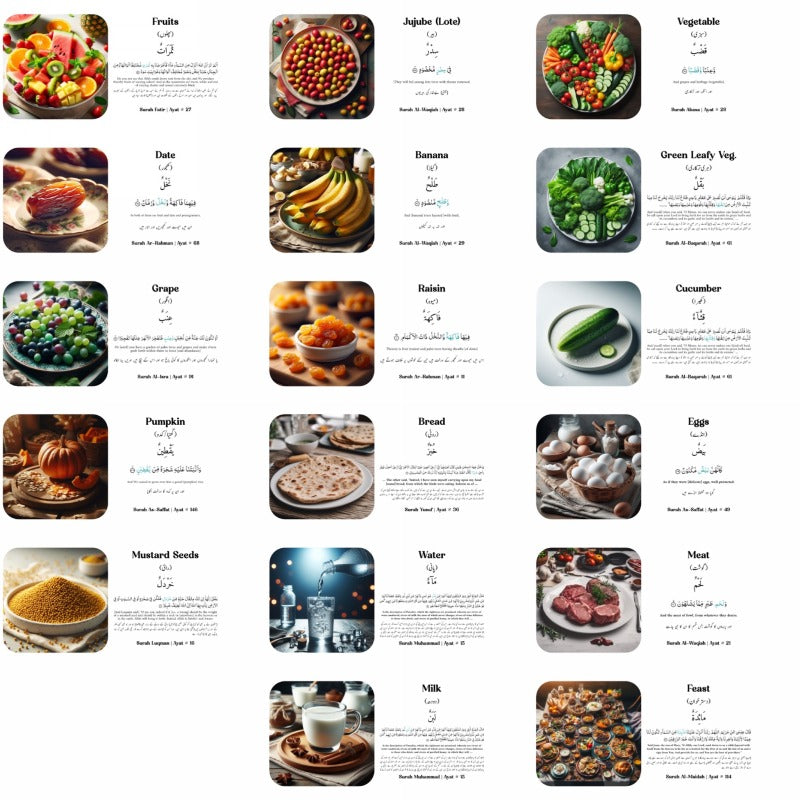 Quran Explorer Books for Kids (All Foods Version)
